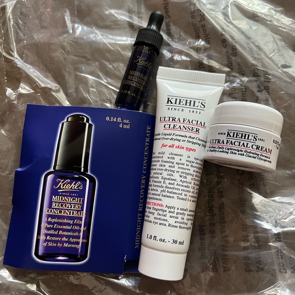 New Kiehl's Since 1851 Bundle 3 Piece Skincare & Cleanser